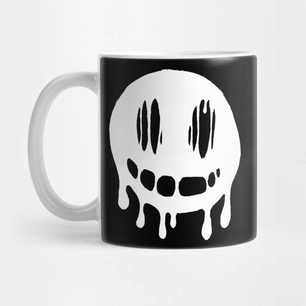 Smiley face melting (white) by Axele's super-cool-store